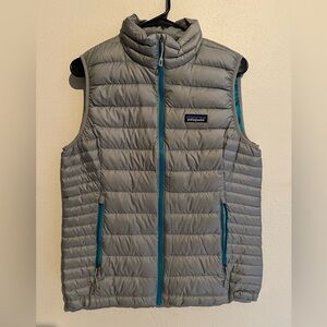 Patagonia Teal and Gray Vest